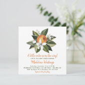 Neutrale Babydusche für orangefarbene Süssen Einladung (Stehend Vorderseite)