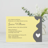 Neutrale Babydusche für Schwangere Einladung (Stehend Vorderseite)