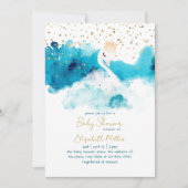 Neutrale Babydusche für Schwangere Einladung (Vorderseite)