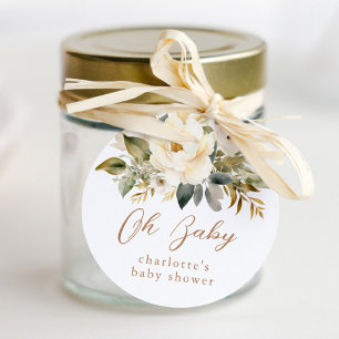 Neutrale Babydusche für Vintage Babytragen Runder Aufkleber