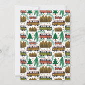 Neutrale Babydusche für Waldcamper Einladung (Rückseite)