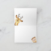 Neutrale Babydusche für Waldtiere Vielen Dank Dankeskarte (Innenseite)