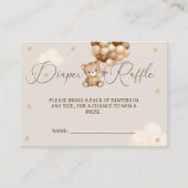 Neutrale Babydusche für Windeln Begleitkarte (Vorderseite)