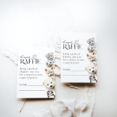 Neutrale Babydusche für Wintertiere Begleitkarte