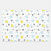 Neutrale Babydusche Geschenkpapier Set (Vorderseite)