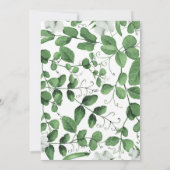 neutrale Babydusche lädt Zwillinge Erbsen in einer Einladung (Rückseite)