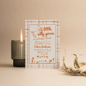 Neutrale Babydusche mit alberner Gänsehaut Einladung