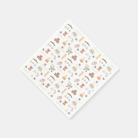 Neutrale Babydusche Serviette (Ecke)