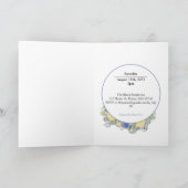 Neutrale Babydusche Wasserfarbe Karte (Innenseite)