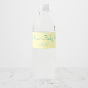 Neutrale Babydusche Wasserflaschenetikett