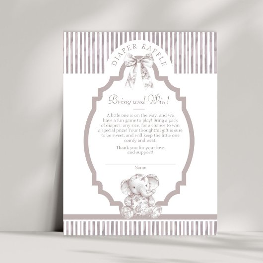 Neutrale Babydusche-Windelwaschkarte Einladung