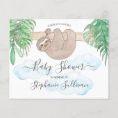 Neutrale Babydusche zur Einladung von Haushaltslat (Vorderseite)