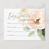 Neutrale Babyduschenkarte für das Blütengeschlecht Begleitkarte (Vorderseite)