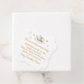 Neutrale Babyduschkerze Geschenkanhänger (Beispiel)