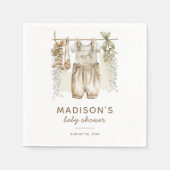 Neutrale Babykleideräume Serviette (Vorderseite)