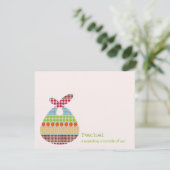 Neutrale Babyparty Boho punktiert Bündel Einladung (Stehend Vorderseite)