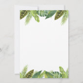 Neutrale Babyparty des Safarigeschlechtes grünes Einladung (Rückseite)