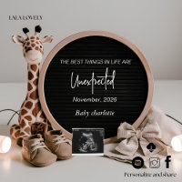 Neutrale Babyparty Schwangerschafts-Ankündigungska