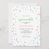 Neutrale Babysprinkle Einladung (Vorderseite)
