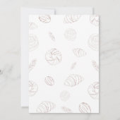 Neutrale Bäckerei Konditorei in Oven Baby Dusche Dankeskarte (Rückseite)