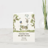 Neutrale Bärendusche Danke Karte (Vorderseite)