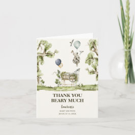 Neutrale Bärendusche Danke Karte