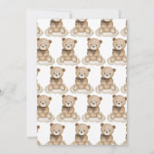 Neutrale Bärendusche Einladung (Rückseite)