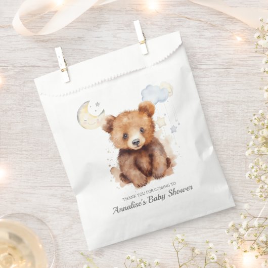 Neutrale Bärendusche für Gender Geschenktütchen (Ausgeschnitten)