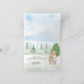 Neutrale Bärenkronendusche Dankeskarte (Innenseite)