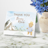 Neutrale Bärenkronendusche Dankeskarte