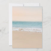 Neutrale Beach-Baby-Dusche für einfaches Geschlech Einladung (Rückseite)