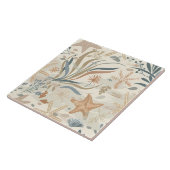 Neutrale Beach-Muscheln Fliese (Seite)