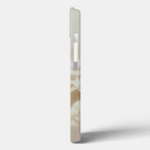 Neutrale beige Blumen-Ästhetik iPhone 13 Hülle (Rückseite / Links)
