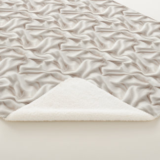 Neutrale Beige-, Creme- und Elfenbein-Sherpa-Decke Sherpadecke