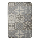 Neutrale, beige, graue, marokkanische Fliesen Badematte (Vorderseite Vertikal)