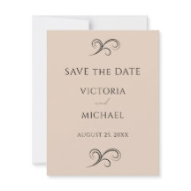 Neutrale Beige Minimalistische Hochzeit