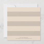 Neutrale Beige Starfish Beach Hochzeitssonne Einladung (Rückseite)