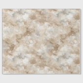 Neutrale Beige-Stein-Textur Elfenbein-Abstraktes M Geschenkpapier (Flach)