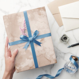 Neutrale Beige-Stein-Textur Elfenbein-Abstraktes M Geschenkpapier