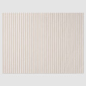 Neutrale beige Streifen Seidenpapier (Vorderseite)