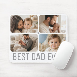 Neutrale Bildercollage zum Vatertag für Papa Mousepad