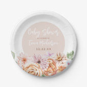 Neutrale Bläschendusche Pappteller (Vorderseite)