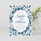 Neutrale blaue Paare - Partner für geschlechtsspez Einladung (Stehend Vorderseite)