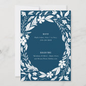 Neutrale blaue Paare - Partner für geschlechtsspez Einladung (Rückseite)