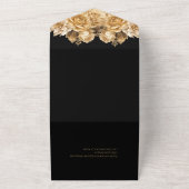 Neutrale Blume Bouquet-Wedding All In One Einladung (Außenbereich)