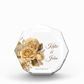 Neutrale Blume Bouquet-Wedding- Fotoblock (Vorderseite)