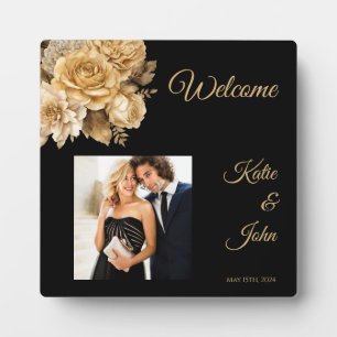 Neutrale Blume Bouquet-Wedding- Fotoplatte