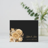 Neutrale Blume Bouquet-Wedding RSVP- Einladungspostkarte (Stehend Vorderseite)