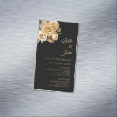 Neutrale Blume Bouquet-Wedding speichern das Datum Magnetische Visitenkarte (Beispiel)