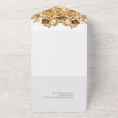 Neutrale Blume Bouquet-White Hochzeit All In One Einladung (Außenbereich)